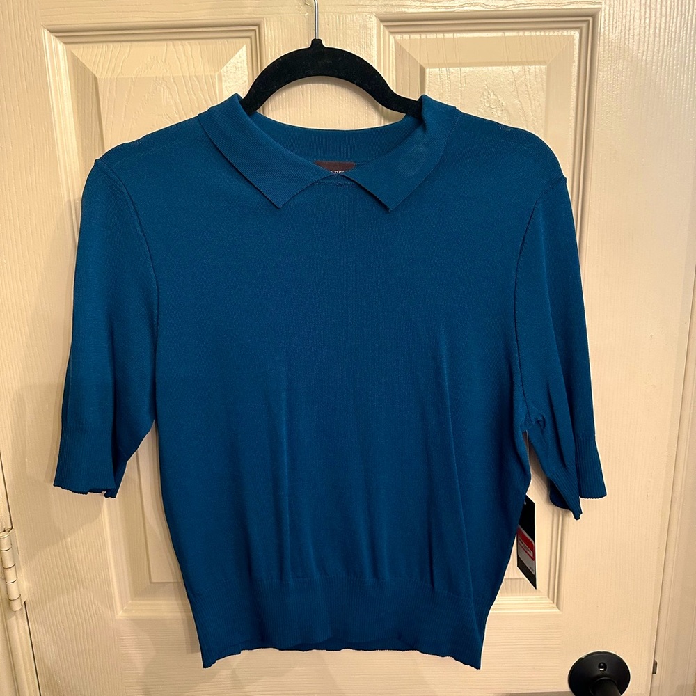 Free Press fitted thin knit colored blouse